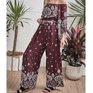 Jaase Off The Shoulder Jumpsuit Golden Temple